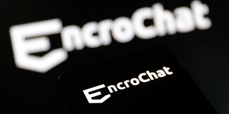 EncroChat logo is seen in this illustration taken, June 27, 2023. REUTERS/Dado Ruvic/Illustration