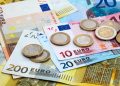 euro bills and coins