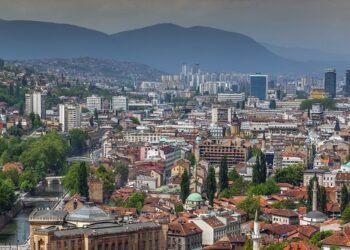 City skyline, Sarajevo, Bosnia and Herzegovina