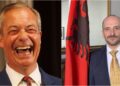 Ambasadori Uran Ferizi pozon me Nigel Farage: Ndërpritet shpërndarja e dezinformatave për shqiptarët në Angli.