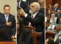 Ceremonia e betimit të deputetëve përmes imazheve: të qeshura, protesta, pankarta, gabime dhe incidente në Kuvend.