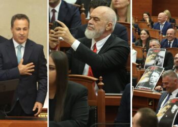 Ceremonia e betimit të deputetëve përmes imazheve: të qeshura, protesta, pankarta, gabime dhe incidente në Kuvend.