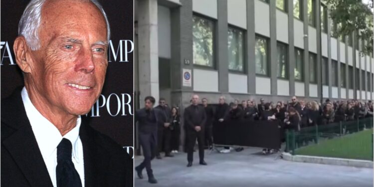 Funerali i Giorgio Armanit, mijëra njerëz në pritje për t’i thënë lamtumirën ikonës së modës.