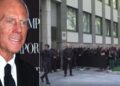 Funerali i Giorgio Armanit, mijëra njerëz në radhë për t'i bërë nderimet e fundit.