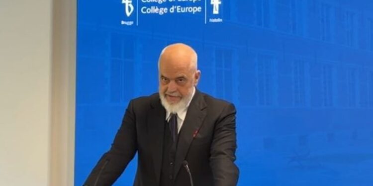 “Integrimi në Europë është i nevojshëm”, Rama në Bruzh: Shqipëria është e përgatitur, europianët duhet të përgjigjen pozitivisht.