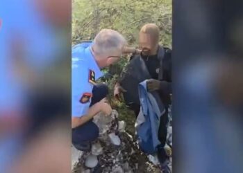 Me çorape në kokë dhe çantë në dorë, policia e Shkodrës publikon pamjet e arrestimit të Ragip Gilës