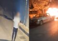 Sauktoni 43-vjeçaren në Tiranë, arrestohet autori; kamerat regjistruan momentin kur i vendos flakën makinës