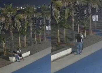 Turistja italiane viktimë e sipërmarrjes seksuale/ Pamjet e kamerave dokumentojnë bisedën mes autorit dhe 18-vjeçares në shëtitoren e Plazhit, para se të nisen drejt bregut.