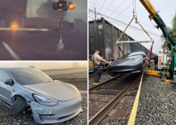 Video e re/ Tesla nën shqyrtim, automjeti autonom nuk arriti të identifikojë kalimet hekurudhore.