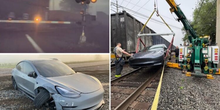 Video e re/ Tesla nën shqyrtim, automjeti autonom nuk arriti të identifikojë kalimet hekurudhore.