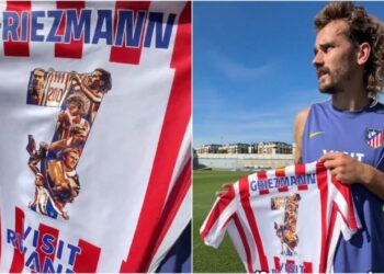 Atletico nderon legjendën Griezmann me një fanellë të veçantë për arritjen e tij historike prej 200 golash!
