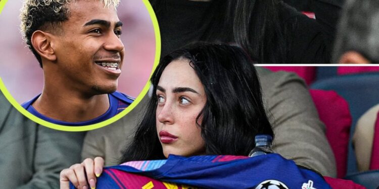 E dashura e Yamal në stadium, gëzohet me 6 golat e Barcelonës ndaj Olympiacos-it