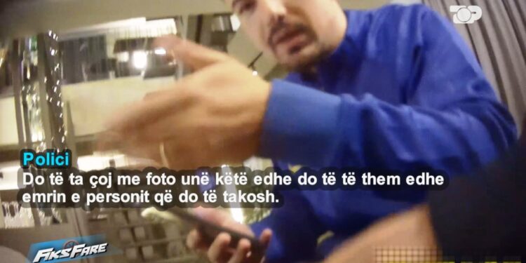 "Fiks Fare" filmed the Rinas police officer taking a bribe; Kevin Kosova arrested