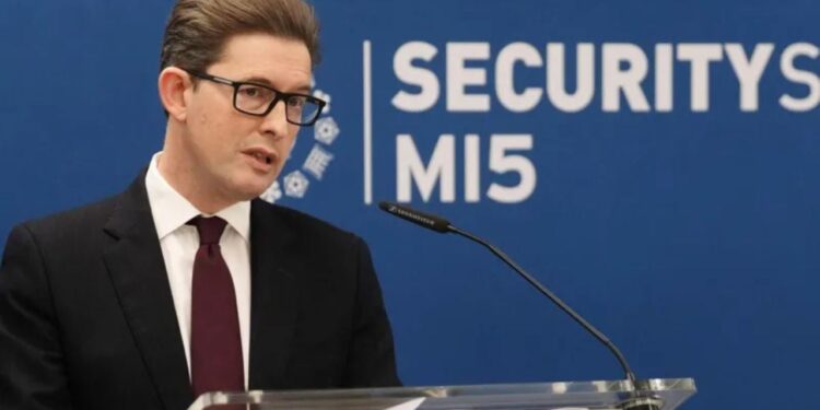 Inteligjenca britanike në gatishmëri: Shefi i MI5 thotë se spiunazhi kinez përbën një kërcënim të vazhdueshëm për vendin.