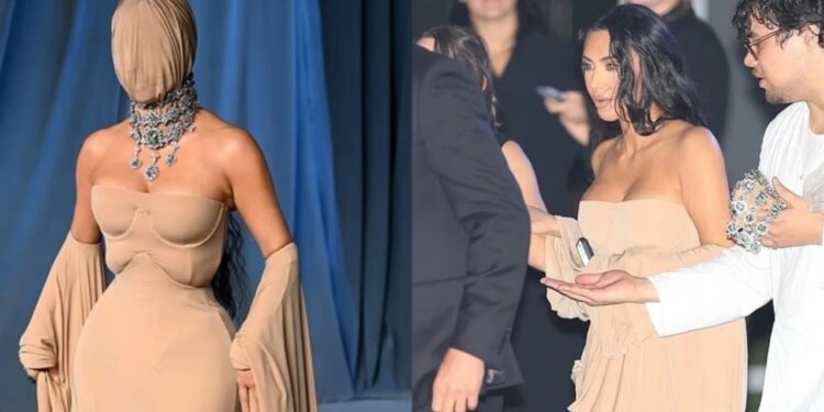 Kim Kardashian befason me veshjen e saj në Galën e Muzeut të Akademisë