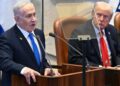 Pas një të gjatë pritjeje, Netanyahu në parlament me Trump: 'Ky moment do të mbetet në histori…'