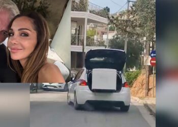 Skandal në Greqi: Këngëtarja e njohur shfrytëzon makinën e policisë si ‘furgon’ për të transportuar një frigorifer në shtëpi