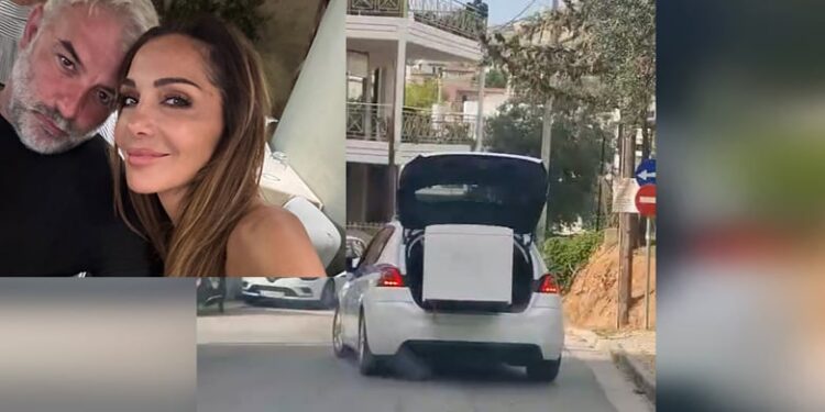 Skandal në Greqi: Këngëtarja e njohur shfrytëzon makinën e policisë si ‘furgon’ për të transportuar një frigorifer në shtëpi