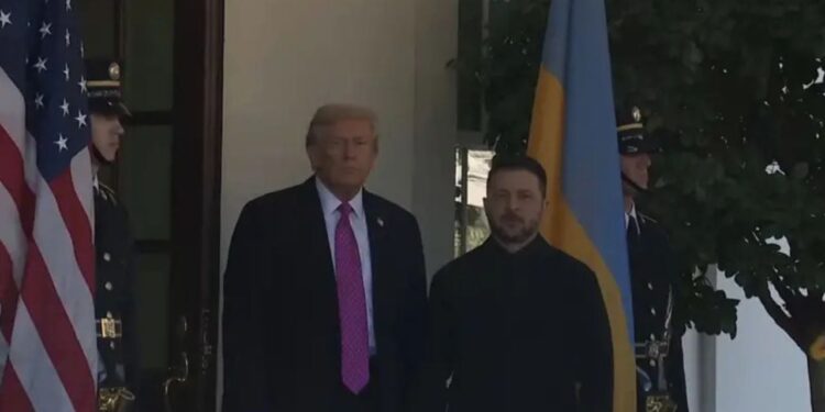 Takimi mes Trump dhe Zelensky, presidenti ukrainas arrin në Shtëpinë e Bardhë