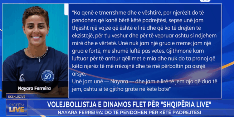 U pezullua për shkak të dyshimeve për identitetin gjinor, volejbollistja Ferreira reagon: Do të pendohen...
