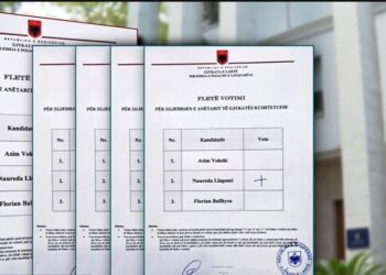 Votimi në Gjykatën e Lartë për anëtarin në Kushtetuese: Audio e zbuluar, censurimi i zërave kundërshtarë. Kancelarja shpall votën për Naureda Llagamin të pavlefshme.