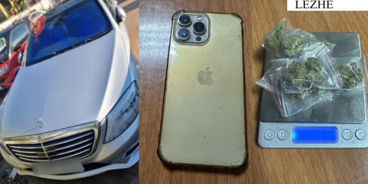 27-vjeçari në Lezhë kapet me lëndë narkotike, sekuestruar edhe automjeti i tij