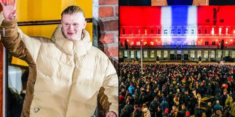 50,000 njerëz mbushin sheshin kryesor të Oslos për të festuar kualifikimin për Botërorin 2026.