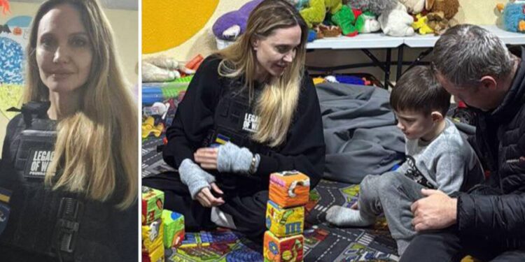 Angelina Jolie në Kherson, ylli nga Hollivudi viziton një maternitet dhe spital në Ukrainë.
