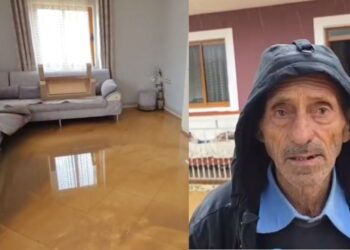 Banesa në Mat përmbytet; 8 anëtarë të një familjeje evakuohen, kryefamiljari: Uji ka mbuluar gjithçka brenda.