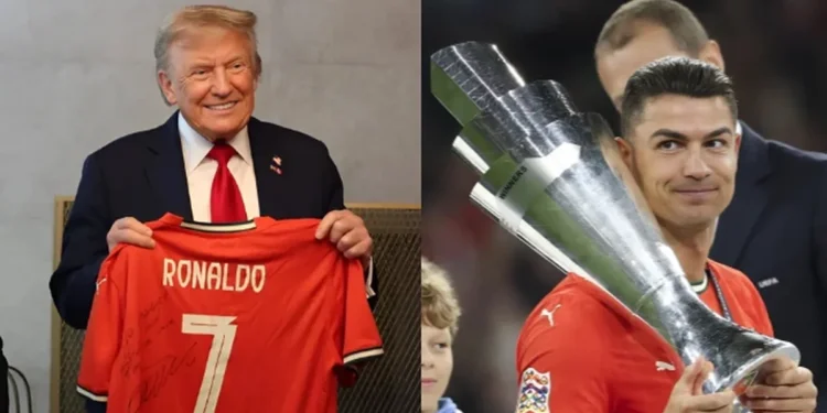 Dhurata e Cristiano Ronaldos për Donald Trump: Një nga ata njerëz që...