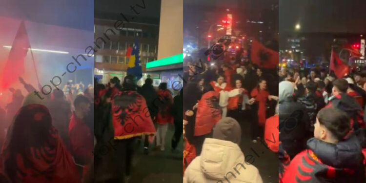 Dortmundi në ngjyrat kuqezi: Festat e nëntorit krijojnë atmosferë për shqiptarët në Gjermani, bllokim rrugësh dhe sheshesh.