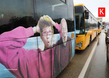 Fotogaleri nga dita e tretë e protestës së shoferëve të transportit urban në Prishtinë (Foto: KOHA)