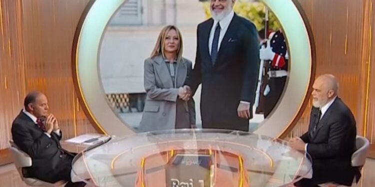 Intervista e kryeministrit Rama me gazetarin italian Bruno Vespa në lidhje me marrëveshjen për emigrantët: Marrëdhënia me Italinë është unike.