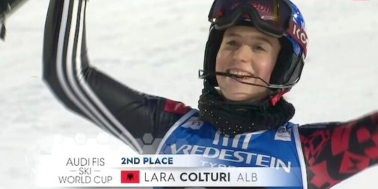 Lara Colturi dhe Skitë Alpine shkelqejnë sërish, e dyta në zbritjen e parë në Garën e Slalomit në Gurgl.