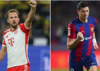 Lewandowski dhe Milani: Barcelona po shqyrton zëvendësimin me Kane.