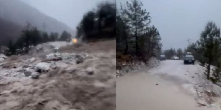 Mot i keq bllokoi rrugët në Shkodër, ekipet e emergjencës ndërpresin aktivitetin për shkak të mungesës së dritës.