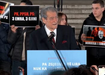 Protesta e Partisë Demokratike para Kryeministrisë, Berisha merr fjalën.