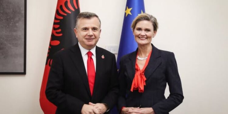 VanHorn takohet me kreun e grupeve parlamentare shqiptare: Dialogu konstruktiv dhe liria e shprehjes, themele të institucioneve të forta politike.