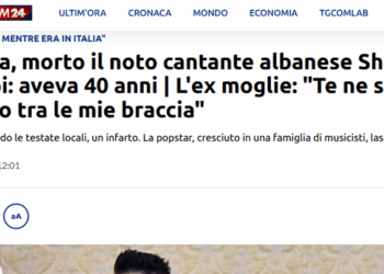 Vdekja e Shpat Kasapit, pasqyruar në mediat italiane: Këngëtari që e bëri Shqipërinë të dashurohej...