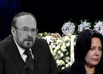 Xhoana Nano dhe ish-gruaja Rexhina nderojnë Fatos Nanon në ceremoninë e homazheve