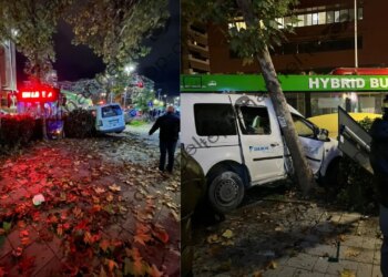 Aksidenti me autobus në Unazën e Tiranës: Plagoset drejtuesja e biçikletës dhe tre pasagjerë në urban, shoferi arrestohet.