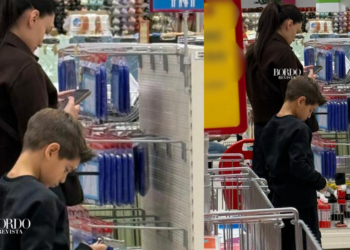 Bordo ekskluzive: Almeda Abazi dhe djali i saj Efehan shihen duke bërë pazar në Tiranë!