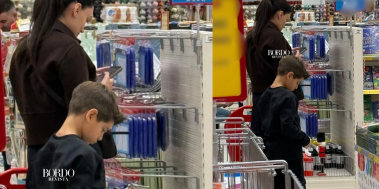 Bordo ekskluzive: Almeda Abazi dhe djali i saj Efehan shihen duke bërë pazar në Tiranë!