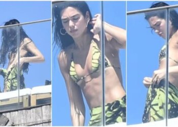 Dua Lipa vazhdon turneun në Brazil, por tani më shumë përpara kamerave në tarracën e hotelit sesa në stadiume, duke e marrë rrjetin me fotot e saj.