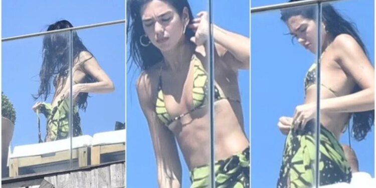 Dua Lipa vazhdon turneun në Brazil, por tani më shumë përpara kamerave në tarracën e hotelit sesa në stadiume, duke e marrë rrjetin me fotot e saj.