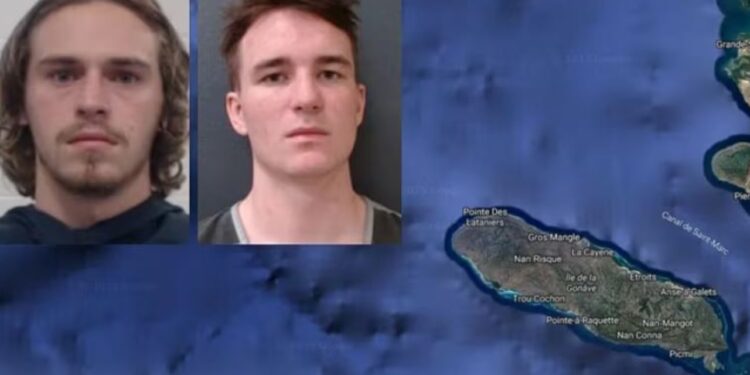 Dy të rinjtë në pranga për planifikimin e pushtimit të një ishulli, shfarosjen e burrave dhe abuzimin seksual me gratë.