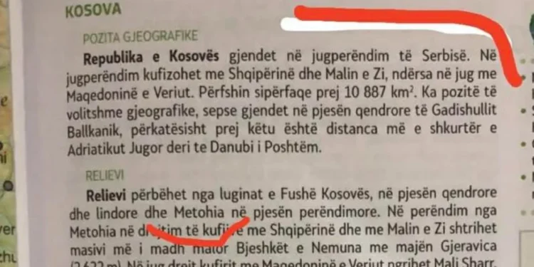 Kosova quhej 'Metohi' në librat shkollorë/ Autoritetet në Maqedoninë e Veriut korrigjojnë skandalin pas denoncimit nga Top Channel