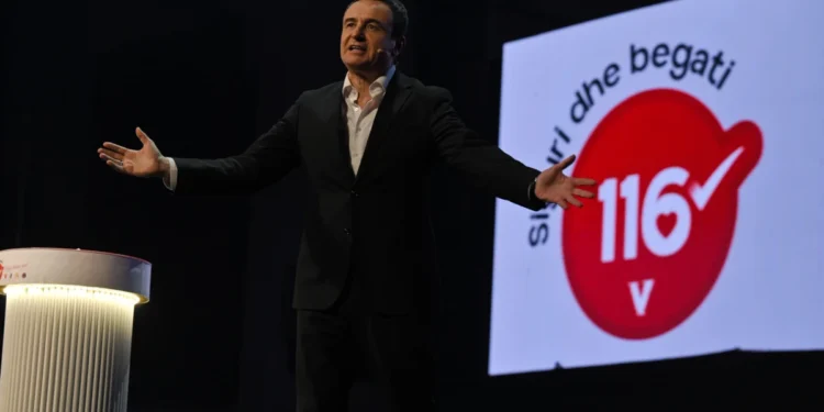 Kurti në Therandë: Po kërkon një fitore më të madhe se më 9 shkurt për të “vazhduar projektet”