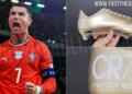Marka sportive krijon këpucët e Cristiano Ronaldos për Botërorin 2026, me ngjyrë ar dhe moton “Kërcimi i fundit”...