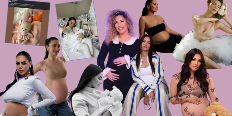 Personazhet e njohur shqiptare që u bënë nënë në vitin 2025